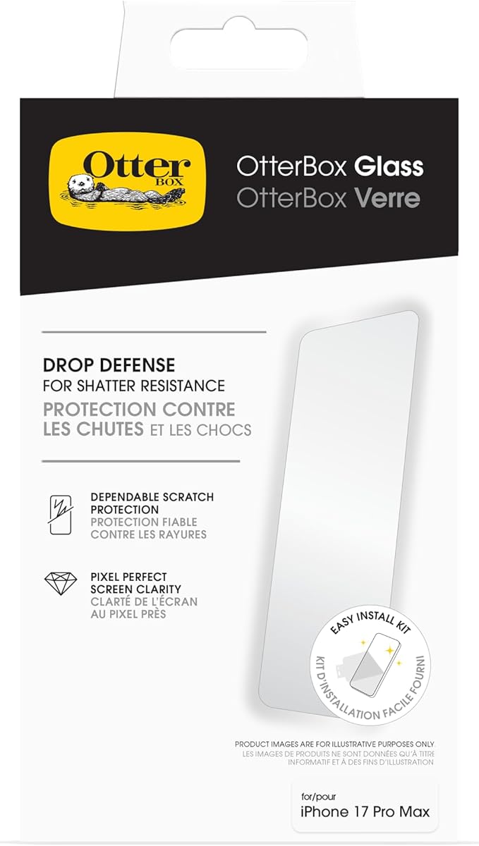 OtterBox iPhone 17 Pro Max Glass Screen Protector