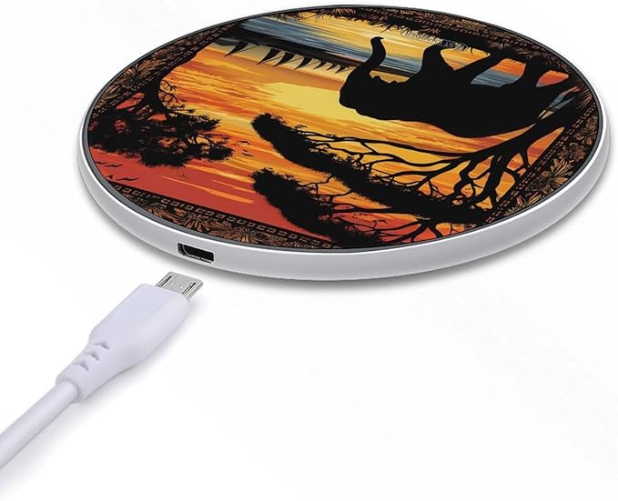 Elephant Animal Wireless Charger Anti-Slip Wireless Charging Pad Slim Charger Mat for Men Women