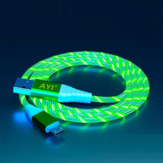 USB A To Micro B Green