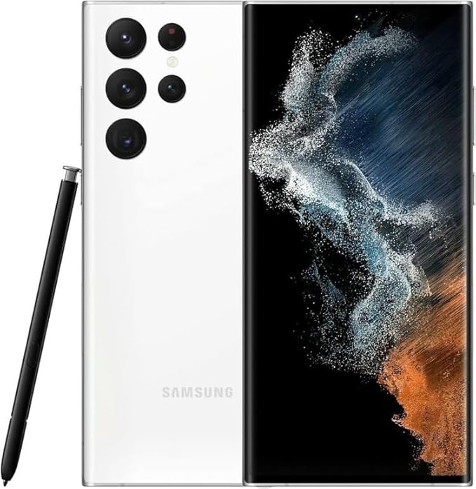 Galaxy S22 Ultra S Pen [WithBluetooth] Replacement for Samsung Galaxy S22 Ultra 5G All Versions Touch Stylus Pen with 5xTips/Nibs (White)