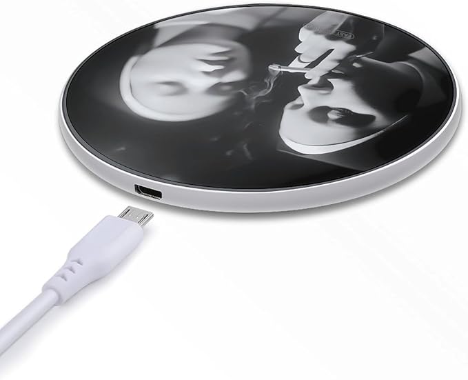 Nuns Smoking Phone Charger Magnetic Charging Pad Anti-Slip with USB Cable