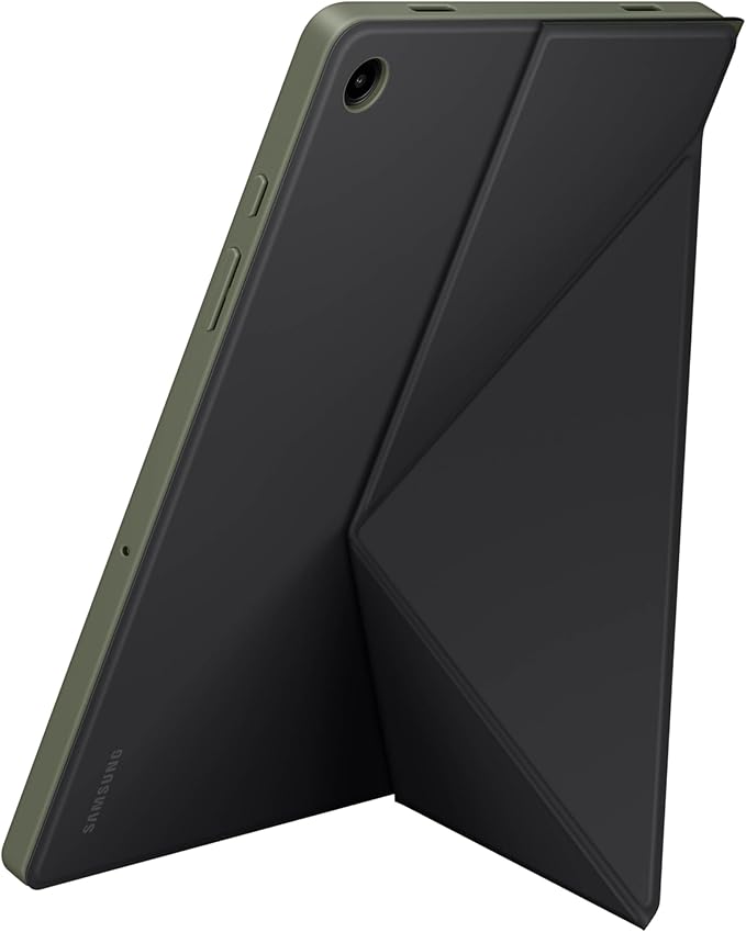 SAMSUNG Galaxy Tab A9+ Book Cover Tablet Protector Case Foldable Stand with Landscape and Portrait Modes Protective Against Bumps and Scratches Auto Screen On/Off US Version Black - Khaki | Fold