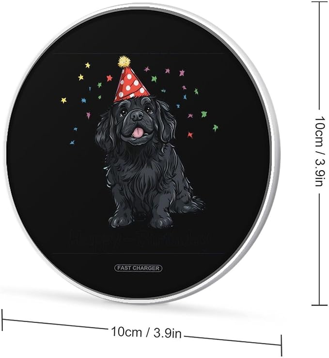 Newfoundland Birthday Wireless Charger Anti-Slip Wireless Charging Pad Slim Charger Mat for Men Women