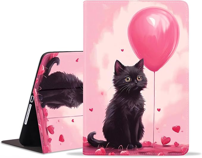 Black Cat and Balloons