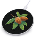 Almond Nut Fast Portable Charger 10W Funny Graphic Phone Charging Pad with USB Cable