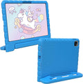 for iPad Pro 11 inch Case 2024 M4 5th Generation Kids Proof Case for iPad 11 Pro Protective Cover for iPad Pro 11 with Pencil Holder Anti-Slip Handle Stand Blue