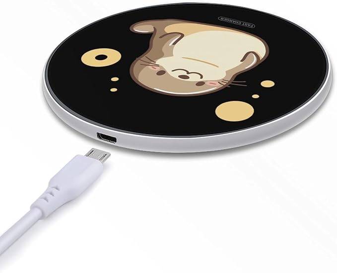 Cute Seals Phone Charger Magnetic Charging Pad Anti-Slip with USB Cable