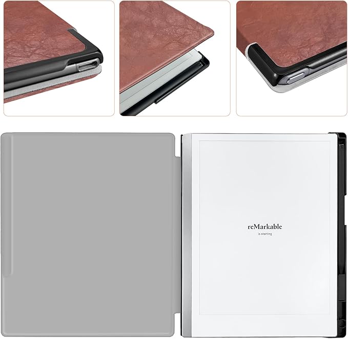 Case for Remarkable 2 Paper Tablet 10.3 2020 ReleasedLightweight and Hard Back Shell Protective Book Folio Cover with Built-in Pen HolderComes with Remarkable 2 Pen Tips.