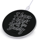 I Have A Hero I Call Him Daddy Phone Charger Magnetic Charging Pad Anti-Slip with USB Cable