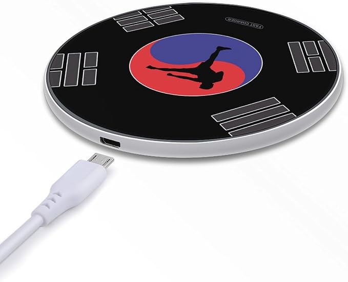 Korean Karate Korea Logo Phone Charger Magnetic Charging Pad Anti-Slip with USB Cable