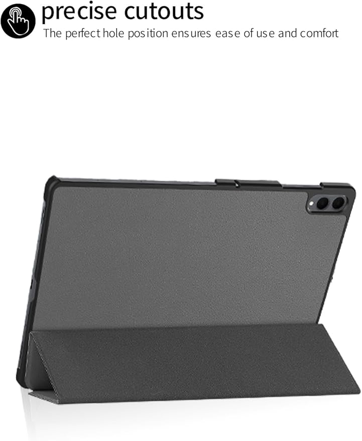 for Samsung Galaxy Tab S11 Ultra (SM-X936B) 2025 Android 14.6 Inch Tablet CaseBOVUGAC Tri-fold Tablet Case Cover for Galaxy Tab S11 Ultra 14.6Full Protection Premium PU Scratch Resistant.(Grey)