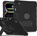 for iPad Pro 13 Inch Case M4 (2024 Model 7th Generation) with Kickstand Kids case for iPad Pro 13-inch (M4) case Protective Case for iPad Pro 13” 7th Generation A2925 A2926 A3007 Black