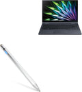BoxWave Stylus Pen Compatible with Samsung Galaxy Book Flex 2 Alpha (13.3 inch) - AccuPoint Active Stylus Electronic Stylus with Ultra Fine Tip - Metallic Silver