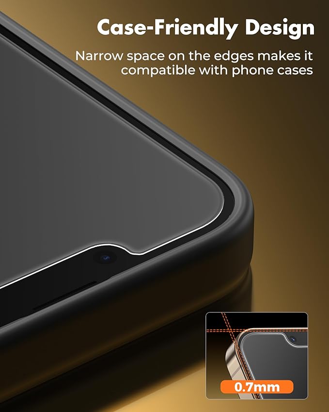 UNBREAKcable 4PCS Screen Protector for iPhone 13 Pro Max - 2 Privacy Tempered Glass+2 Clear Glass Double Shatterproof [Installation Frame] [9H Hardness] [Case Friendly] Anti-Scratch iPhone 6.7 inch