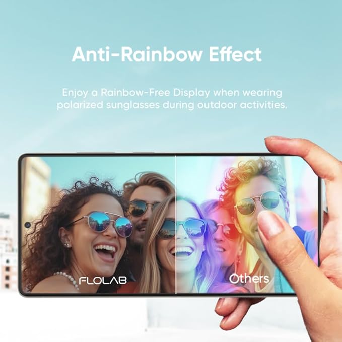 FLOLAB NanoArmour ONETIME PRO for Samsung Galaxy S26 Screen Protector Anti Reflective Tempered Glass Edge to Edge Fingerprint ID Compatible Dust Free Easy to Install