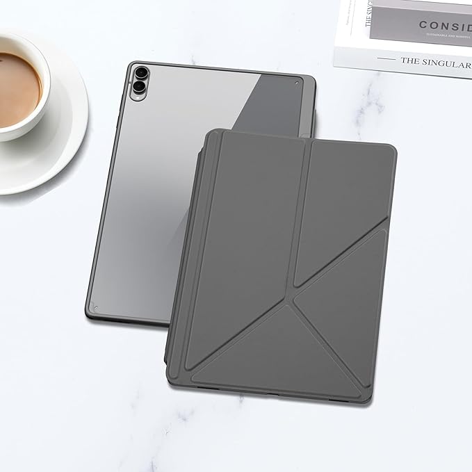 for Samsung Galaxy Tab S11 Ultra Case 14.6 inch Detachable Tablet Cover | Auto Wake/Sleep | Multi-Viewing Angles | Slim Light Shell Cover |Grey
