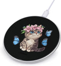 Cat Butterfly Wireless Charger Anti-Slip Wireless Charging Pad Slim Charger Mat for Men Women