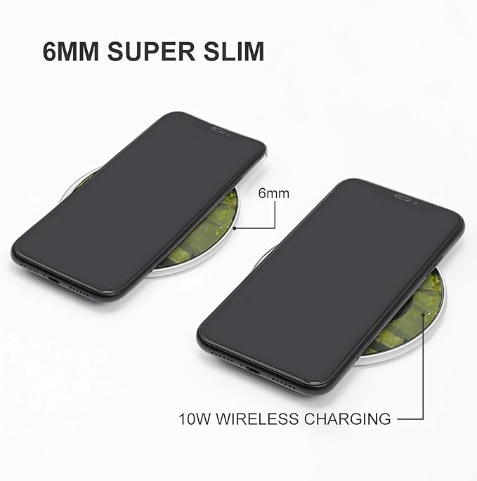 Cute Panda Wireless Charger Anti-Slip Wireless Charging Pad Slim Charger Mat for Men Women