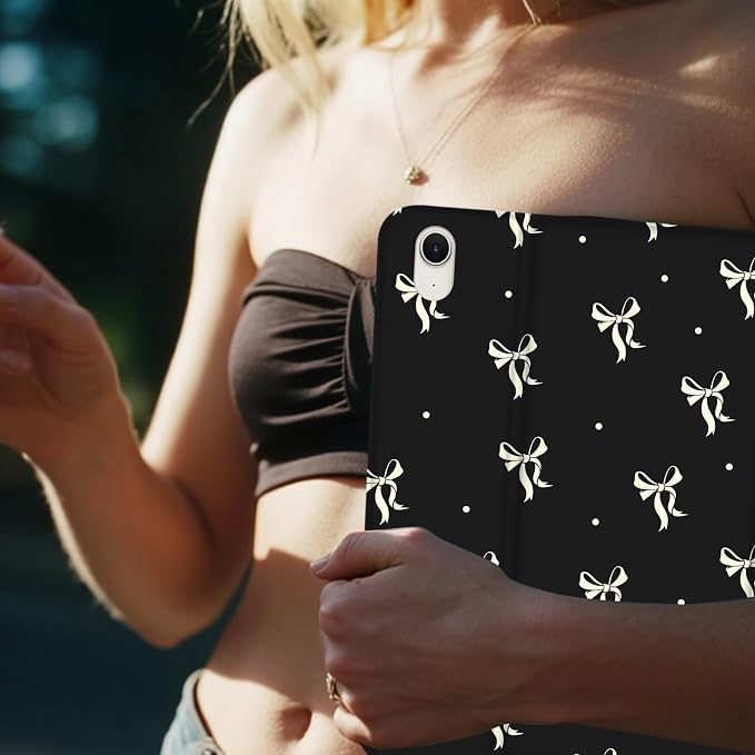 Beige Little Bow - Black