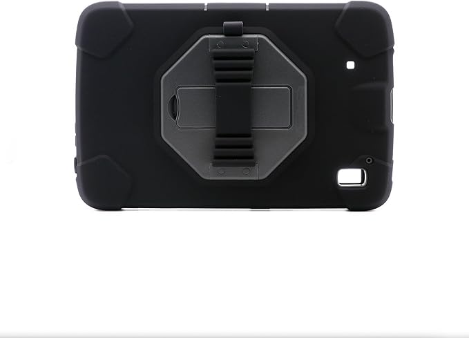 Protective Case for Zebra ET40 ET45 10 Inch Tablet Only Military Grade Shockproof Rugged Cover with Hand Strap &amp Stand SG-ET4X-10EXOSKL1-01 Compatible with Zebra Accessories (Black)