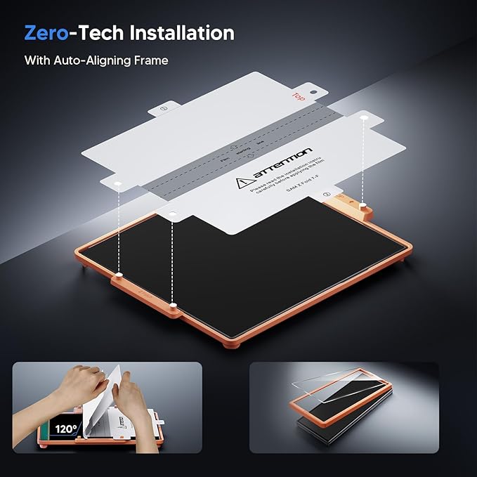 Hoerrye for Samsung Galaxy Z Fold 7 30° Privacy Screen Protector - [with Auto Align Frame Accessories] [2 Pack Inside Flexible TPU Film + 2 Pack Front Tempered Glass] No CreasesNo Bubbles