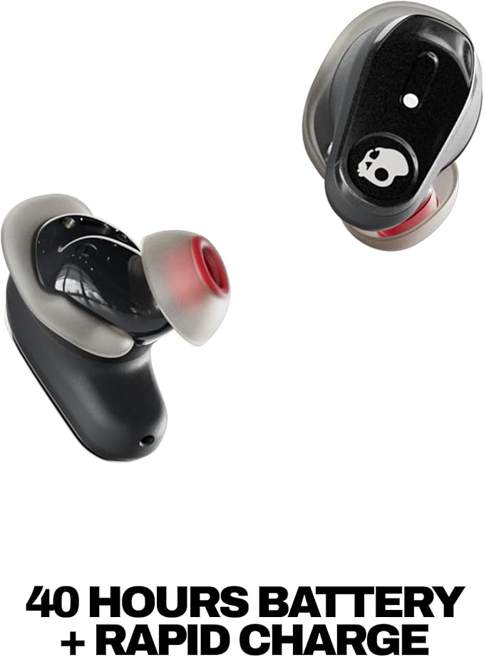 Skullcandy Method 360 ANC Wireless Earbuds Sound by Bose Bluetooth Headphones Premium Noise Cancelling Up to 40 Hrs Battery Sweat and Water Resistant Microphone for iPhone Android - True Black