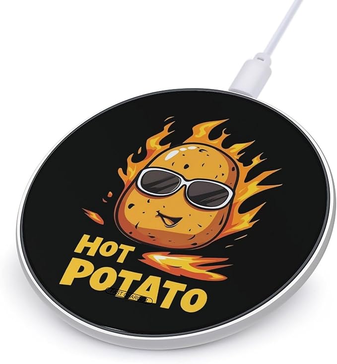 Hot Potato Phone Charger Magnetic Charging Pad Anti-Slip with USB Cable