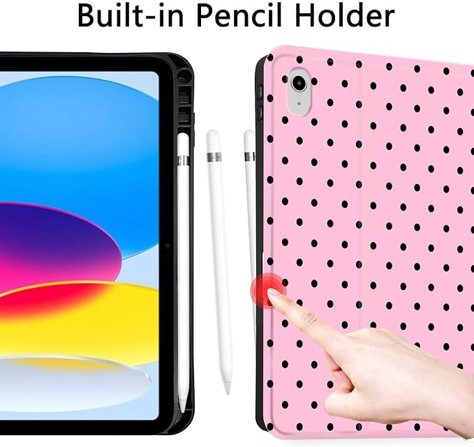 Black Polka Dots Pink