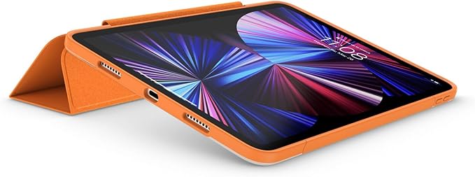 OtterBox - Symmetry 360 Elite Case for 11 iPad Pro 1st/2nd/3rd/4th/5th/6th Gen - Scratch-Resistant Tablet Case with Adjustable Folio and Apple Pencil Holder (Vitamin C)