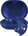 JLab JBuds Sport ANC 4 True Wireless Bluetooth Earbuds + Charging Case Cobalt Blue Swipe + Touch Controls Hybrid Active Noise Cancelation Multipoint Connect Customized Settings App