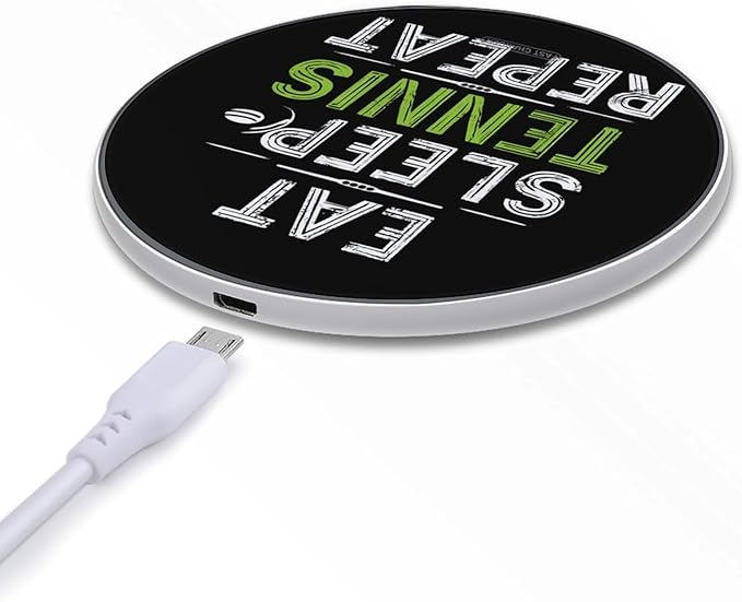 Funny Sport Tennis Phone Charger Magnetic Charging Pad Anti-Slip with USB Cable