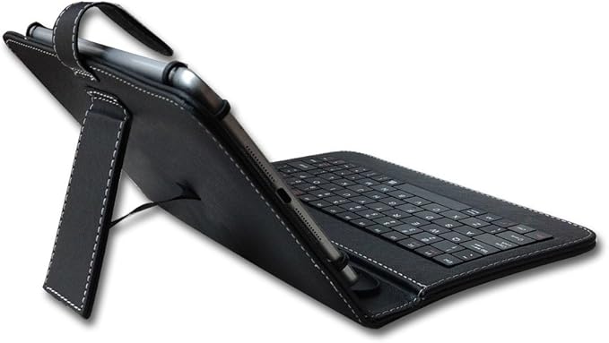 10 inch Tablet Case 9.7-11 inch Tablet Cover with QWERTY External Keyboard USB C Port Compatible with Samsung Galaxy Tab A8 A7 Fire HD Googee U10 Blackview Nokia T20 Tab M10