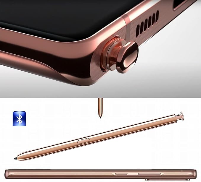 Note 20 Ultra S Pen WithBluetooth Replacement for Samsung Galaxy Note 20 Ultra Stylus PenPN980BAEGUSNote Plus/Note 20/Note 20 5G S Pen(Gold)