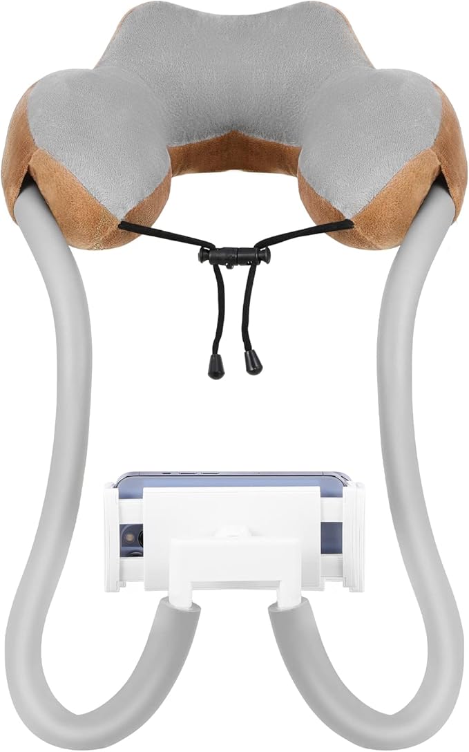 MoKo Neck Phone Holder Lazy Gooseneck Phone Pillow Holder Bracket 360° Rotate Phone Tablet Stand for 4-11 Device fits iPhone 17/17 Air/17 Pro/17 Pro Max iPhone 16/Pro/Pro Max/Plus iPhone 15/Pro