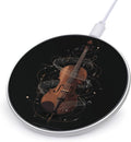 Violin Music Notes Fast Portable Charger 10W Funny Graphic Phone Charging Pad with USB Cable