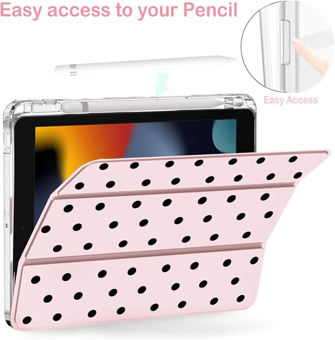 Pink Black Polka Dot
