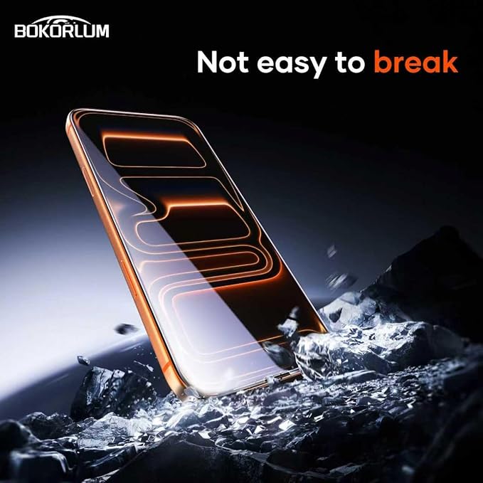 Screen Protector for iPhone 17 Pro MaxTempered GlassMatteMilitary Grade Shatterproof9H+ HardnessFull CoverageAuto Dust RemovalNo BubblesultrathinEasy Installation(2 Pack) (HD 17Pro Max)