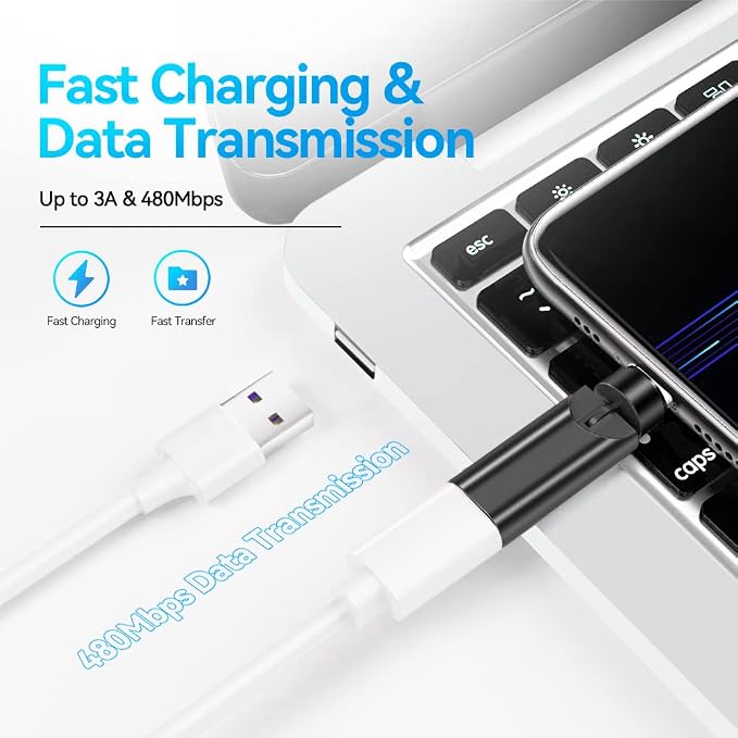 usb c magnetic adapter 540 rotate black 2pack