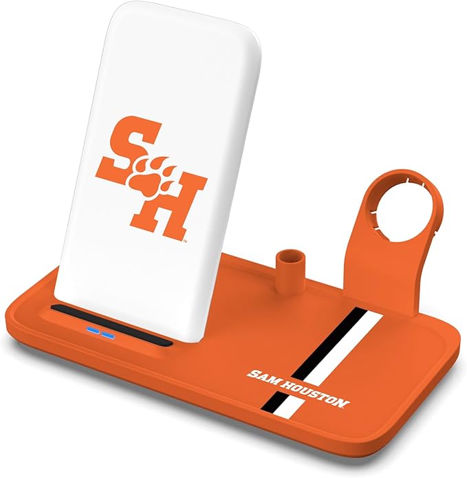 SOAR NCAA 4-in-1 Wireless Charging Docking Station: Fast Charge for iPhone Apple Watch Air Pods &amp Apple Pencil