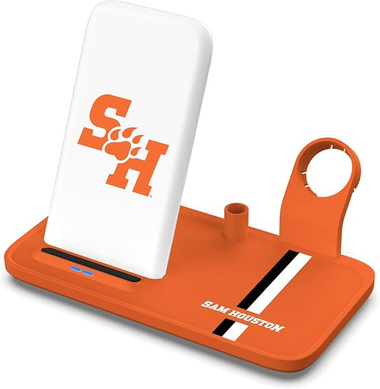SOAR NCAA 4-in-1 Wireless Charging Docking Station: Fast Charge for iPhone Apple Watch Air Pods &amp Apple Pencil
