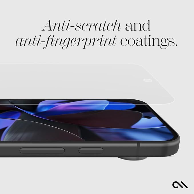 Case-Mate Google Pixel 9/9 Pro Ultra Screen Protector - 6.3 Inch - Anti-Scratch Tempered Glass w/5x Shatter Protection - Durable 9H Glass w/Installation Frame High Clarity Case Friendly Easy Apply