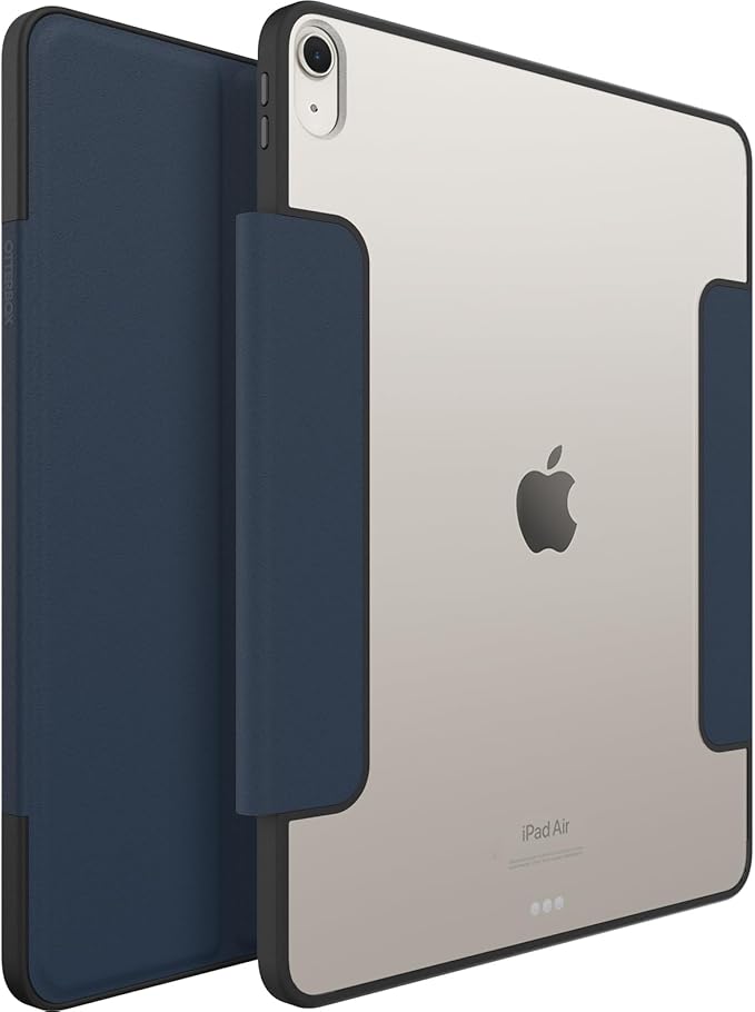 OtterBox Symmetry Series Folio Case for iPad Air 13-inch (M3) &amp (M2) - Costal Evening (Clear/Blue) Ultra-Sleek Design Multiple Viewing Positions Magnetic Sleep/Wake Cover (Ships in polybag)