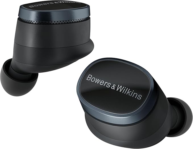Bowers &amp Wilkins Pi8 Bluetooth Wireless Earbuds (Anthracite Black) in-Ear Bluetooth Earphones with Qualcomm Chipset &amp aptX Lossless Active Noise Cancelling Earbuds 3 Built-in Mics 15-Min C