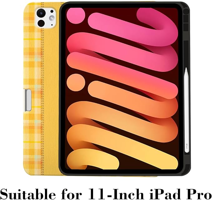 Orange Yellow Plaids Stripes