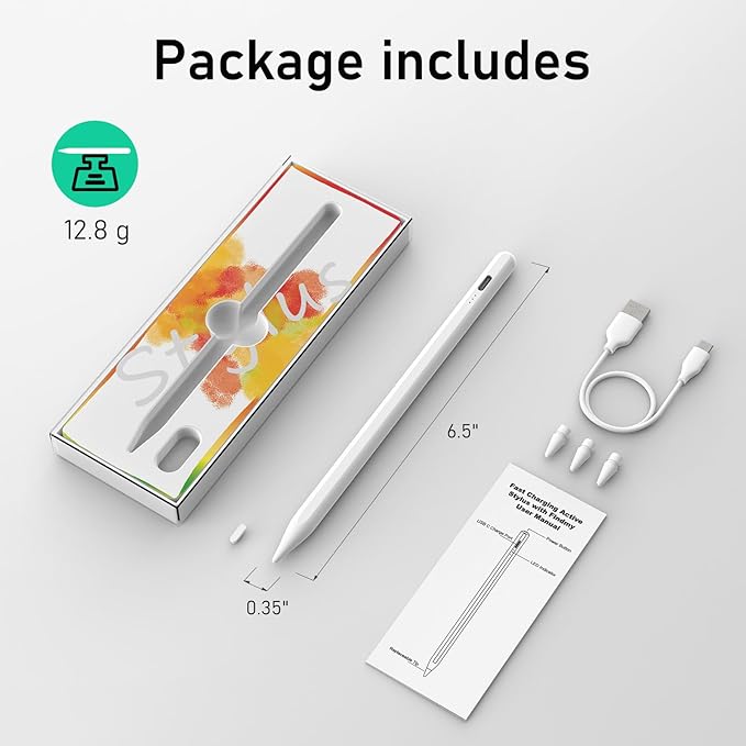 MEKO iPad Pencil Find My Stylus Pen for iPad with Easy ShortcutsCompatible with 2018-2025 Apple iPad A16/10/9/8 &amp Air 13/11 &amp Pro 12.9/13/11 &amp Mini 7/6/5 Anti-Lost &amp Fast Charging 1