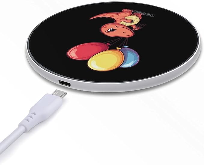 Cute Dinosaur Wireless Charger Anti-Slip Wireless Charging Pad Slim Charger Mat for Men Women