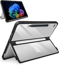 Protective Case for Microsoft Surface Pro 12 inch 2025 | Fall-Resistant Cover Compatible with Built-in Kickstand &amp Magnetic Slim Pen Storage &amp Type Cover Keyboard | Transparent