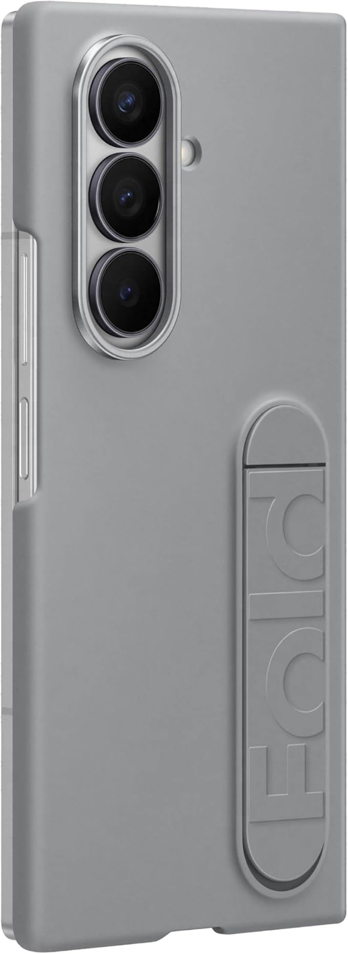 Samsung Galaxy Z Fold7 Silicone Phone Case Protective Cover with Stand Secure Grip Soft Comfortable Design US Version Gray