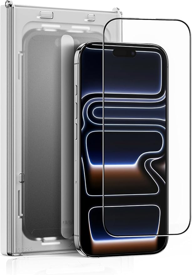 NeoGlass Clear Screen Protector for iPhone 13 Pro pro Max/iPhone 14 Plus 2-Pack 9H Tempered Glass Ultra HD Clarity Anti-Fingerprint Easy Bubble-Free Install