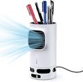 Pen Holder with Desktop Fan Charger Desk Organizer for Desk 15W Fast Wireless Charger with Pen Holder for Home Office Supplies Compatible with iPhone and Samsung